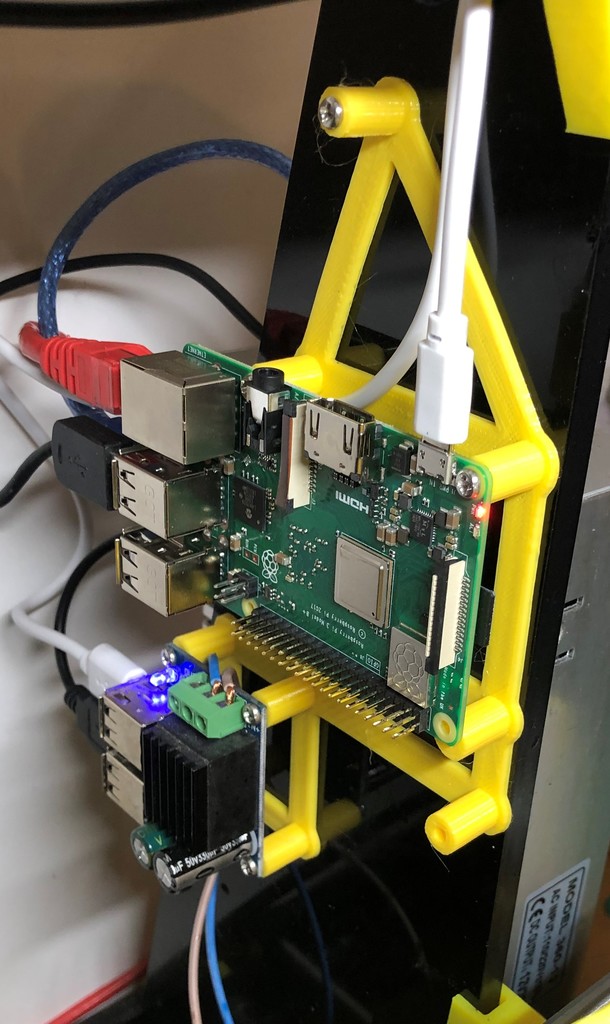 Anet A8 - Raspberry PI 3 B+ and Step down USB power holder
