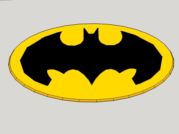 LOW POLY BATMAN SIGN by plastikelectrik - Thingiverse