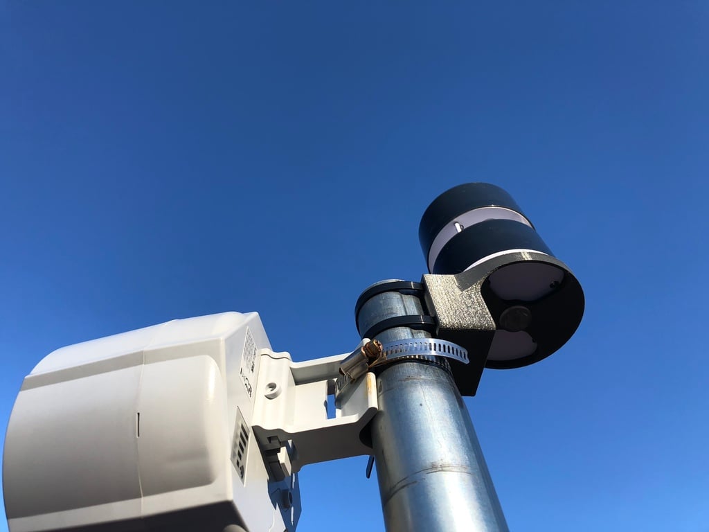 Netatmo wind gauge pole mount