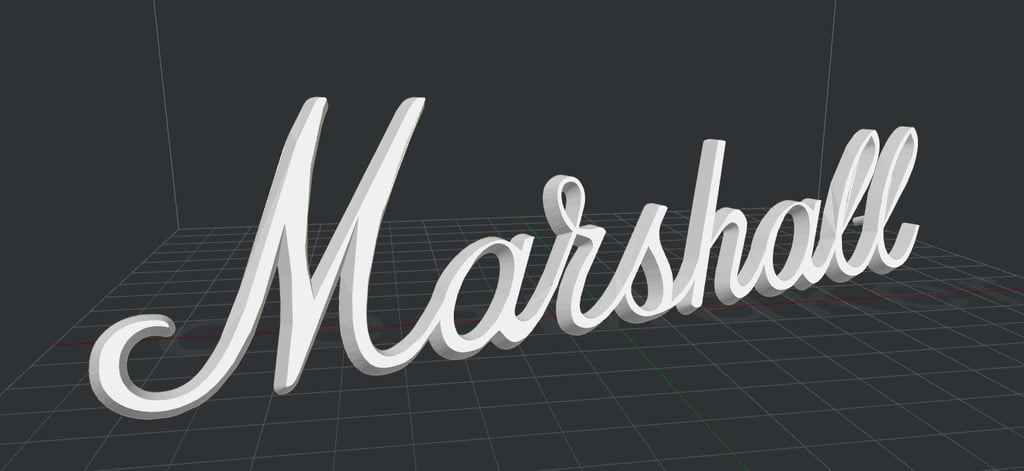 Marshall Logo (with original bevel and montage pins)