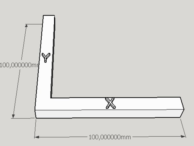 Steps calibration ruler 100mm x 100mm