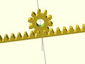 Simple rack and pinion code for reusing in other projects