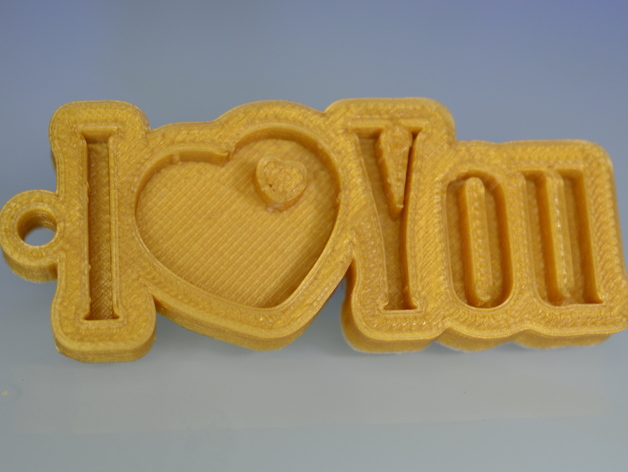 Special Valentine's Day I_Love_You Keychain Hanger