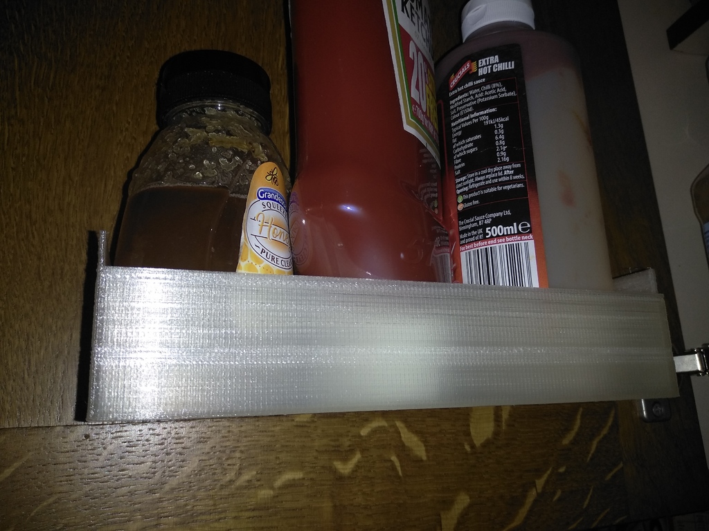 cabinet door spice/sauce rack. plain front