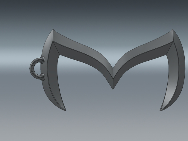 Mazda Batman Emblem Key Chain