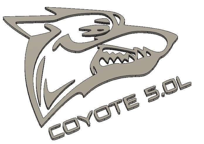 Ford V8 Coyote 5.0 Emblem