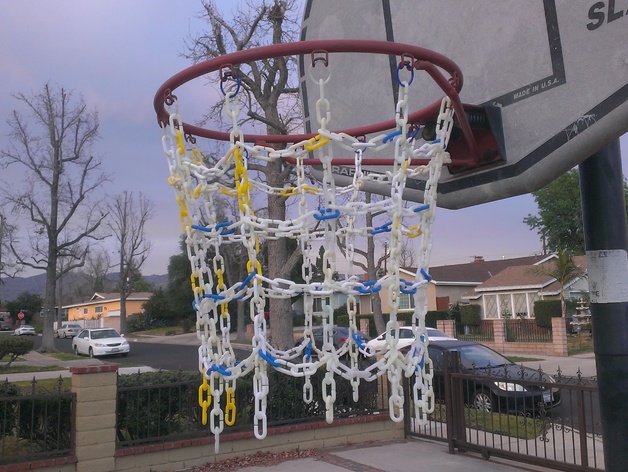 Basketball Hoop chained net ring adapter