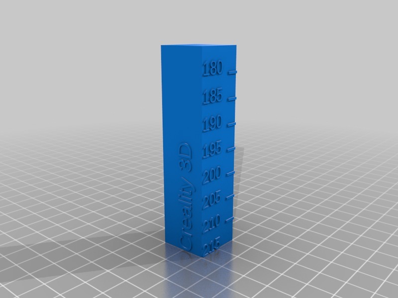 Temperature Calibration Tower - CR-10S Pro, Creality 3D PLA filaments