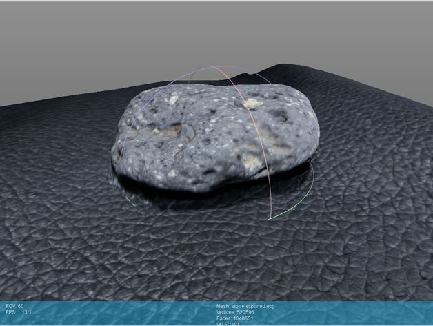 3D Scan Mini Vulcano Stone from the Island Tenerife