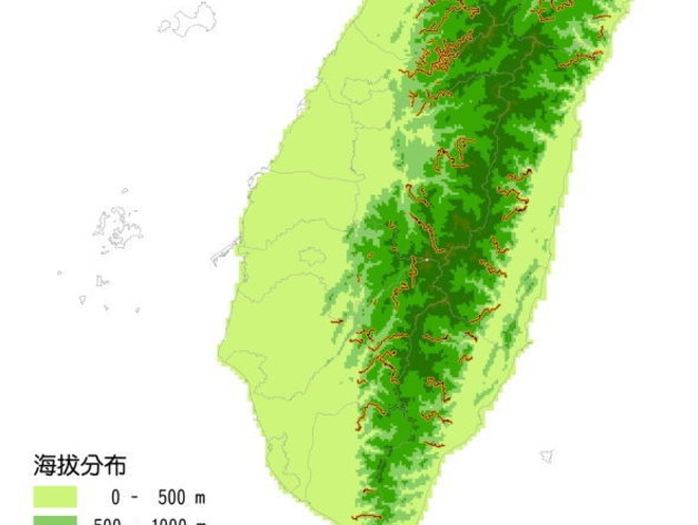 Formosa (Taiwan)  topography models