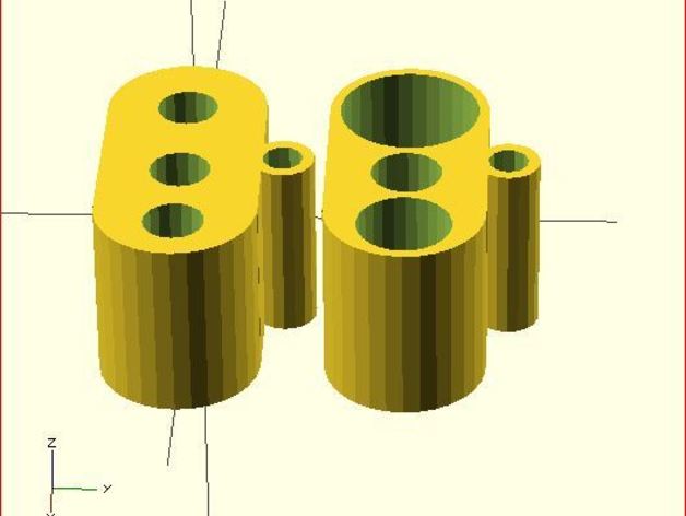 FIXED: SDS Drill Bit Holder - Parametric (& OpenSCAD functions)