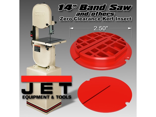 Zero Clearance Kerf Band Saw Insert