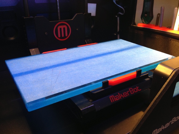 Makerbot Replicator 2 Build Plate / Bed Notches For Glass Bed Upgrade