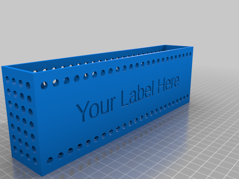 Customizable Crate with Label (Customizable Labeled Container 2-1)