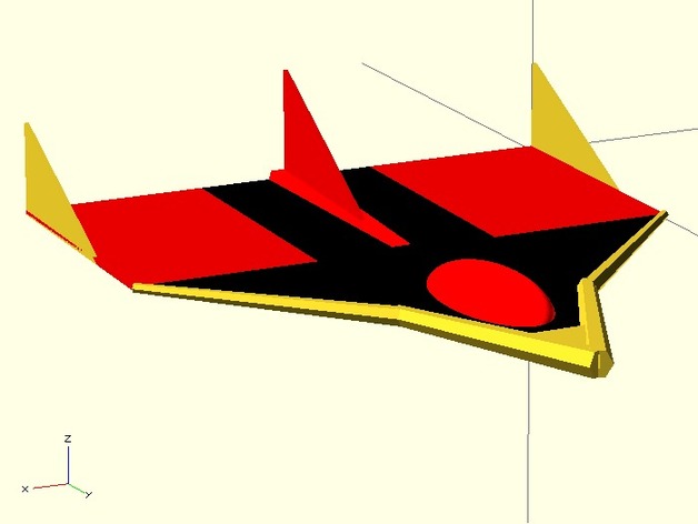 3D flying airplane W-22 priker