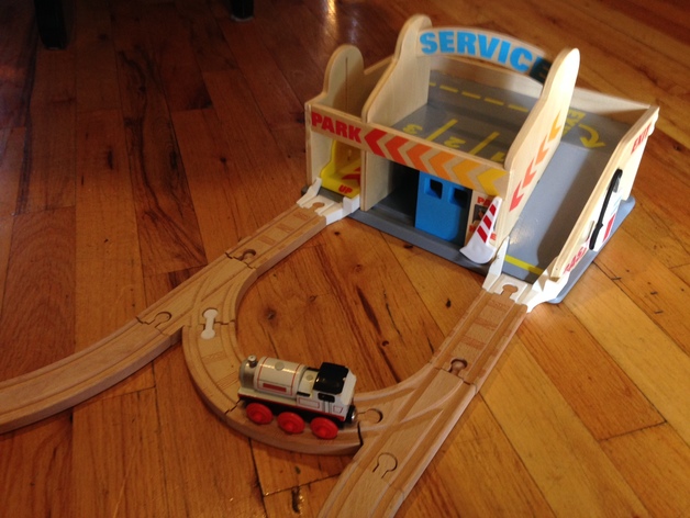 Wooden Train Connections For Melissa & Doug Wooden Garage