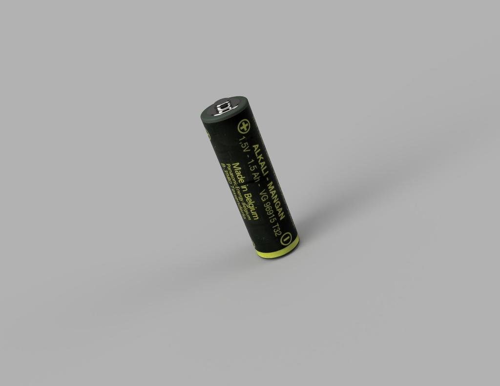 AA Battery for CAD measurement or CAD sketch training