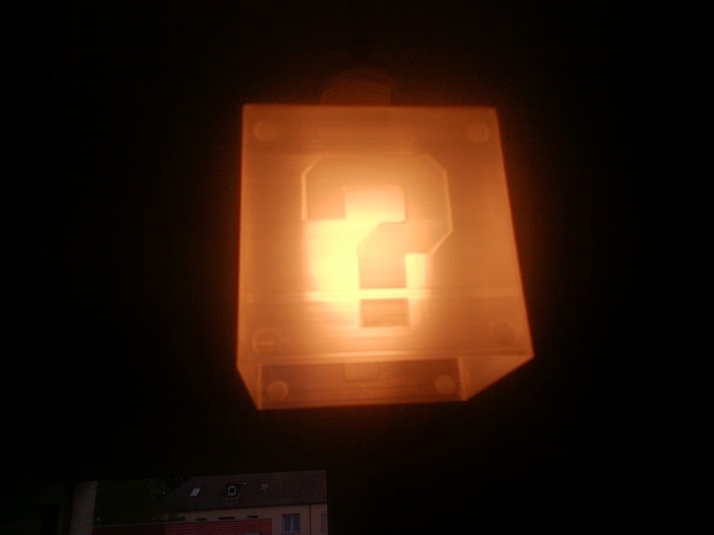 Remix from Mario question mark block lampshade top down by waldamore