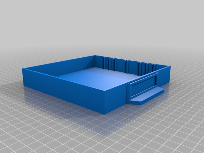 Small Parts Organizer Bin (1" x 6" x 6" outer box dimensions)