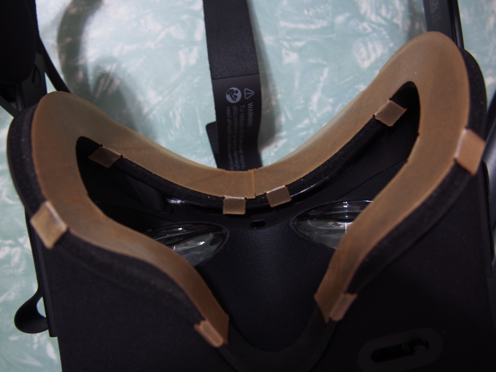 face cover with tabs for Oculus Rift CV1 