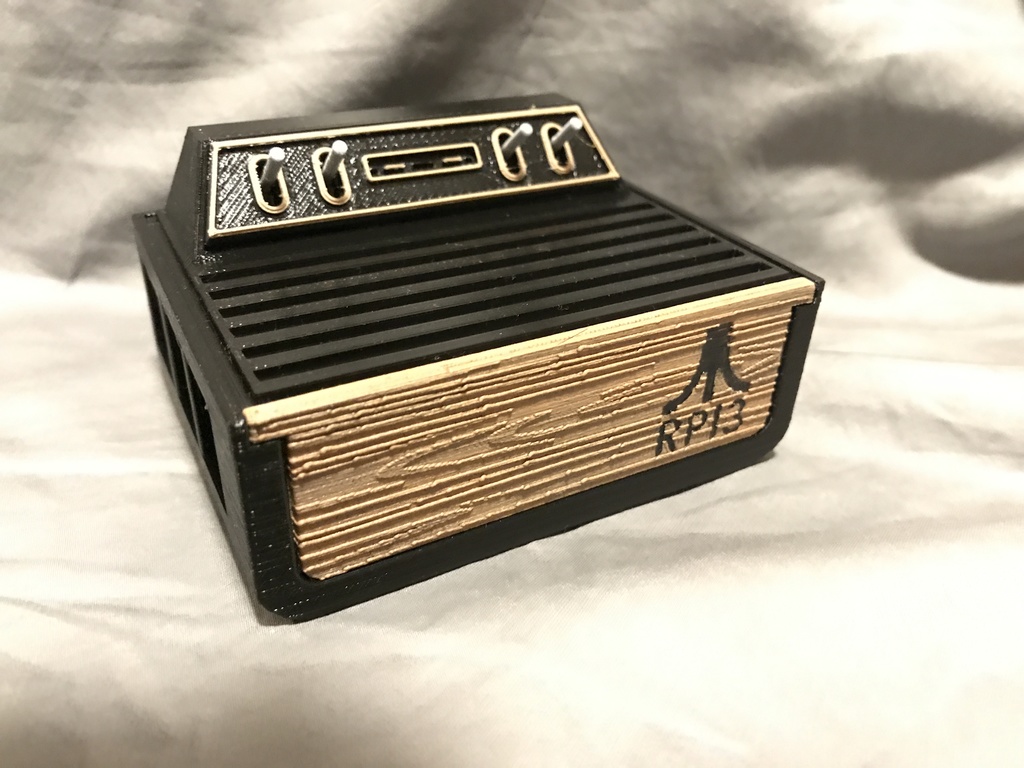 REMIX RPI3 2600 WOODGRAIN (Raspberry Pi 3 Atari 2600 Case)