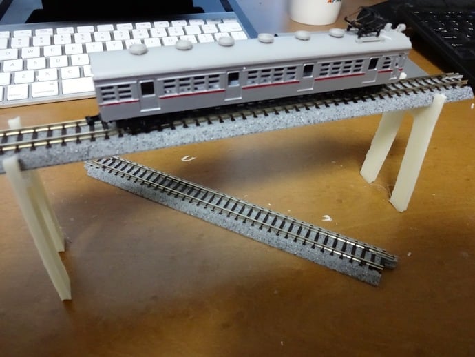 A pillar for model train (N-gauge)