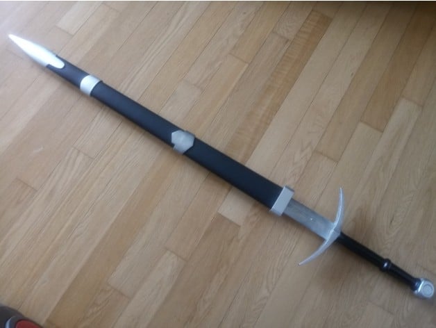Dark Souls Bastard Sword Sheath Complete By Nanpawang Thingiverse