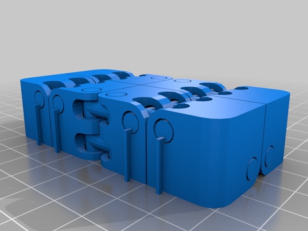 actually printable Kobayashi Fidget Cube - Fat Hinge - Flat