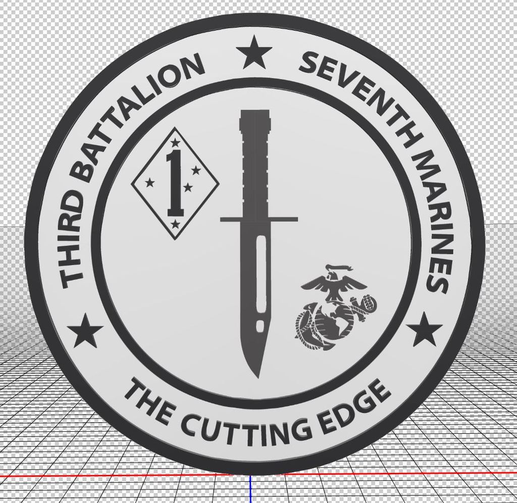 3rd Battalion, 7th Marines 3D Logo