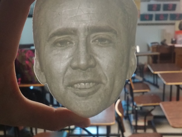 Nicolas Cage Lithophane