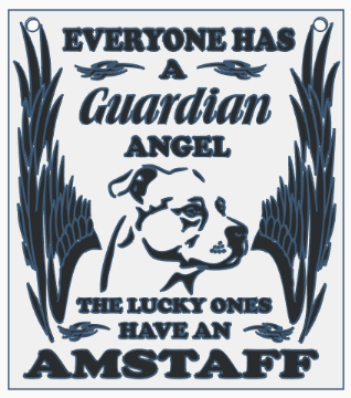 Guardian Angel Amstaff Plate