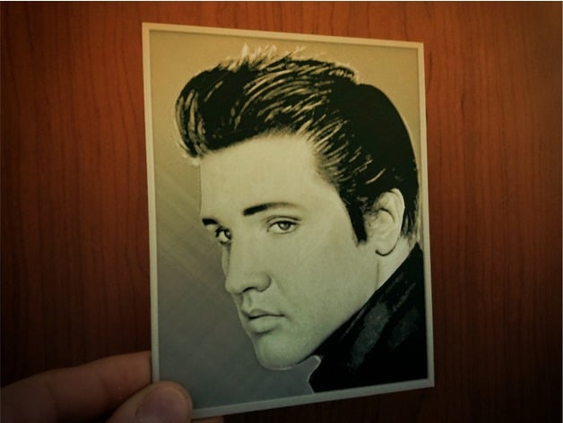 Dibujo 3D Elvis Presley