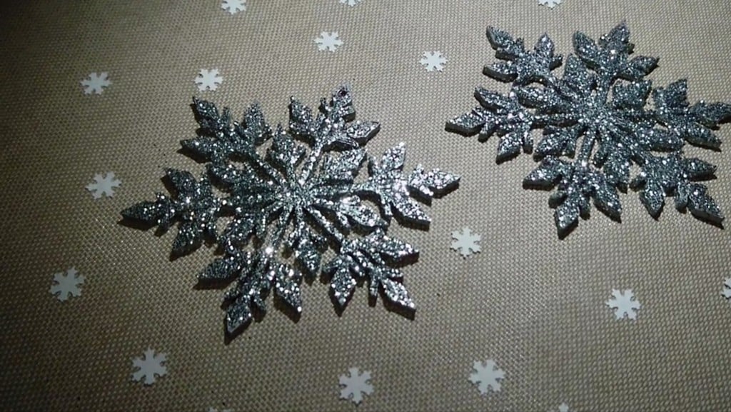 snowflakes christmas ornament