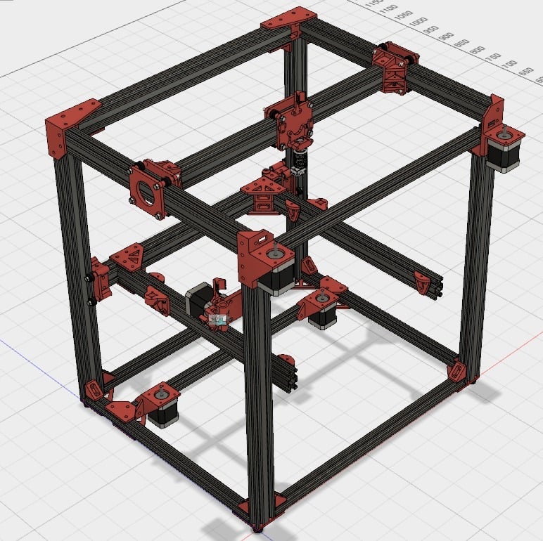 Fusion360 D-Bot Core-XY 3D Printer