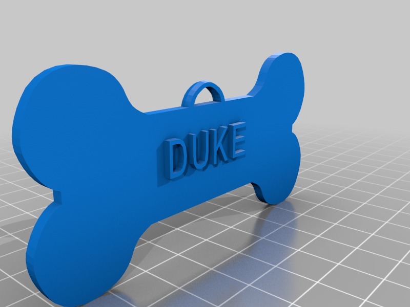 Duke small dog tag