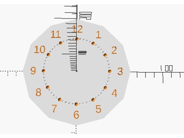 OpenScad Clock