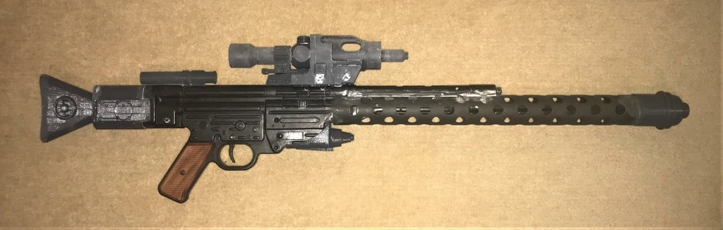 IG-88's DLT-20A blaster rifle parts
