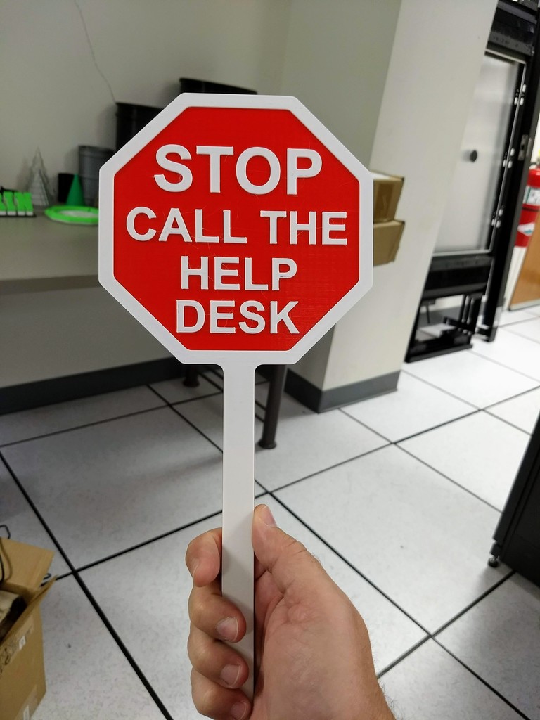 Stop call the Help Desk fly swatter