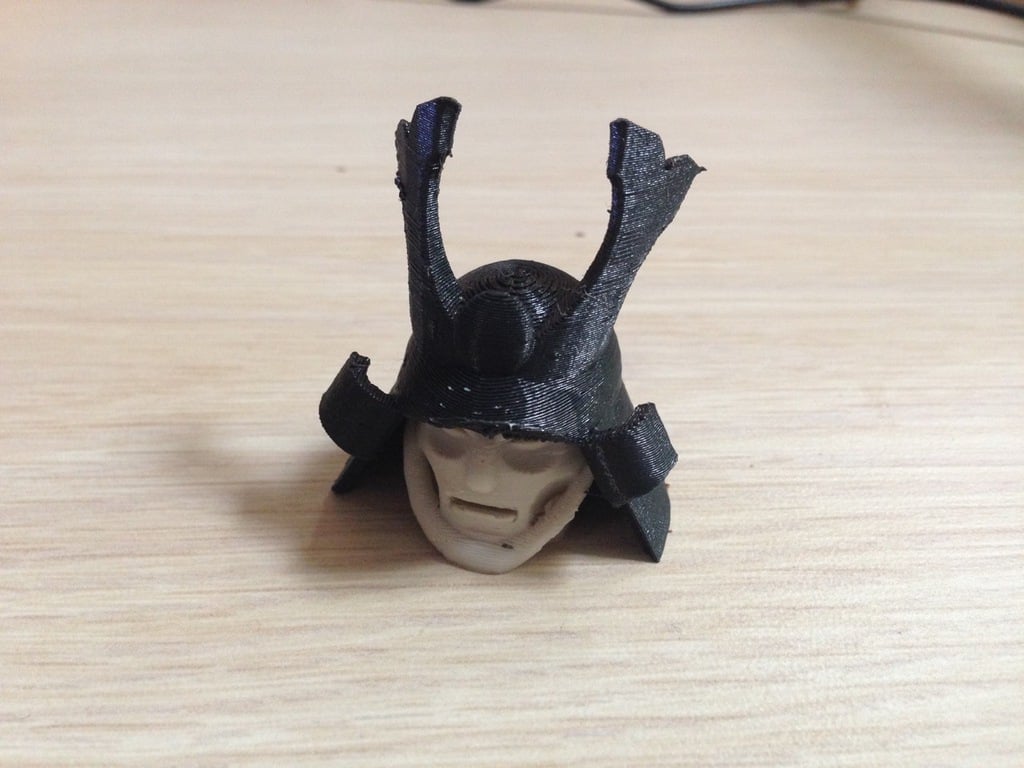 Tinkerplay Samurai head for dual material printing