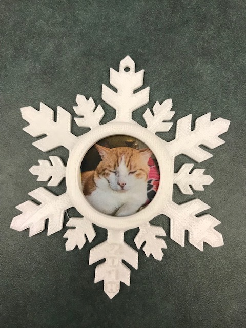 Snowflake Ornament Photo Holder