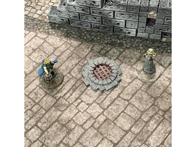 Image of Sewer Entrance Marker (28mm/32mm scale)
