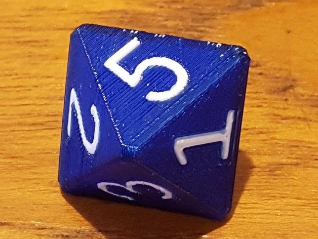 Two-color polyhedral dice