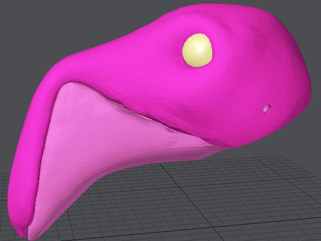 Flamingo puppet head-base - Version 2
