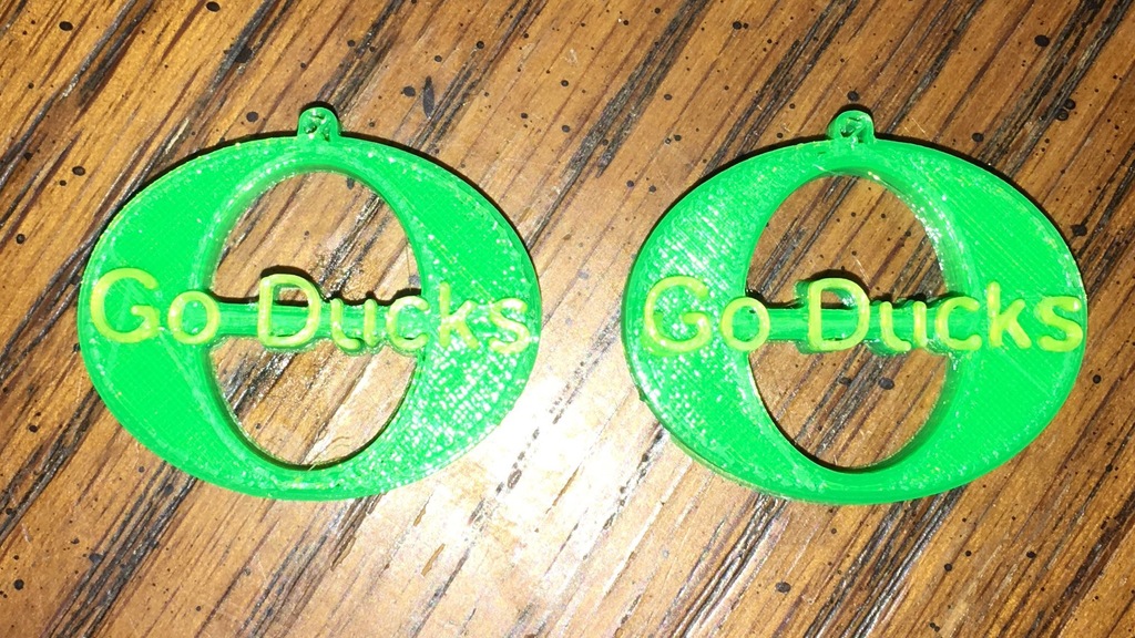 Oregon Ducks earrings