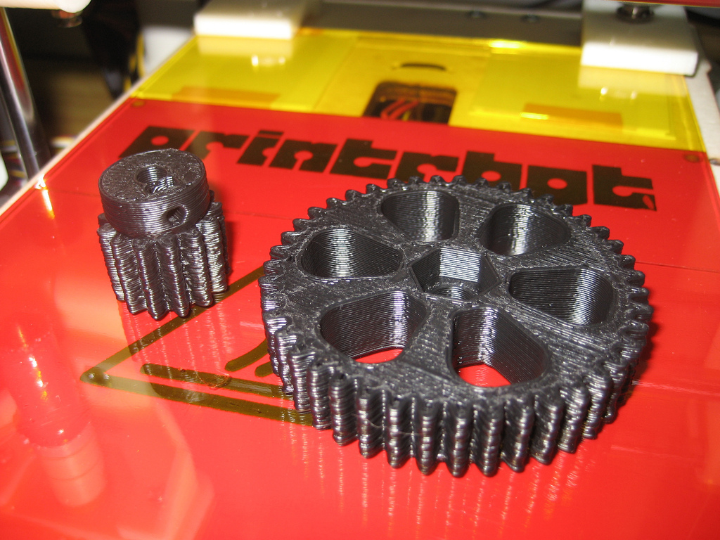 Spur Gears for Printrbot (Printed Extruder)
