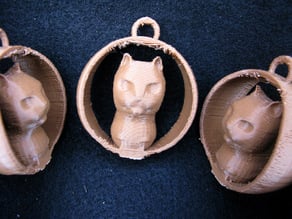Cat Bust Ornament