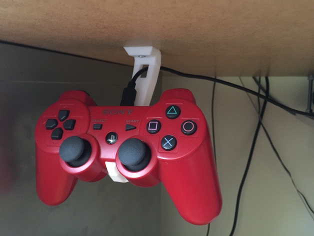 PS3 Controller Under Desk/Table Hook