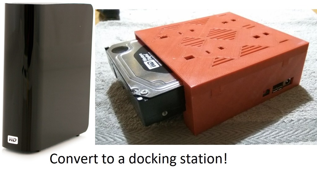WD My Book -> Dock Conversion