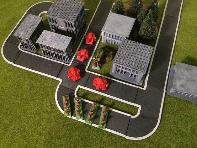Simple Road System for 6mm/15mm tabletop wargaming