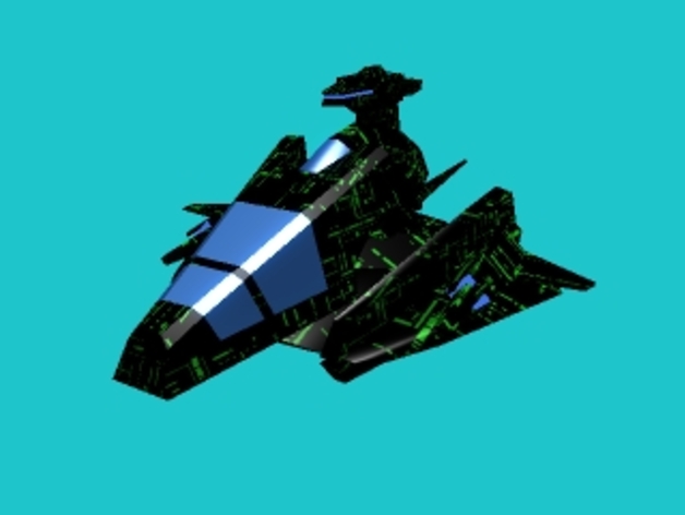 Stealth Fighter Spacecraft